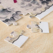 レトロヴィンテージイースターガールラムホリデイ ジグソーパズル (側面)