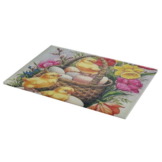 レトロヴィンテージイースターシックホリデーエッグ カッティングボード (角)