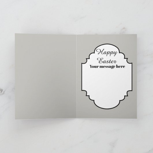 レトロヴィンテージイースタードーターメッセージカードの追加 シーズンカード (内部)