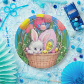 レトロヴィンテージイースターバスケットパーティー ペーパープレート (パーティー)