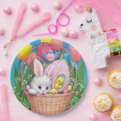 レトロヴィンテージイースターバスケットパーティー ペーパープレート (パーティー)