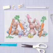 レトロヴィンテージイースターバニーズホリデーパーティー 薄葉紙 (クラフト)