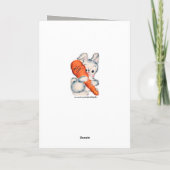 レトロヴィンテージイースターバニーダディ シーズンカード (裏面)