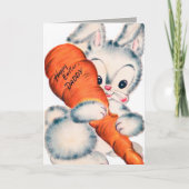 レトロヴィンテージイースターバニーダディ シーズンカード (正面)