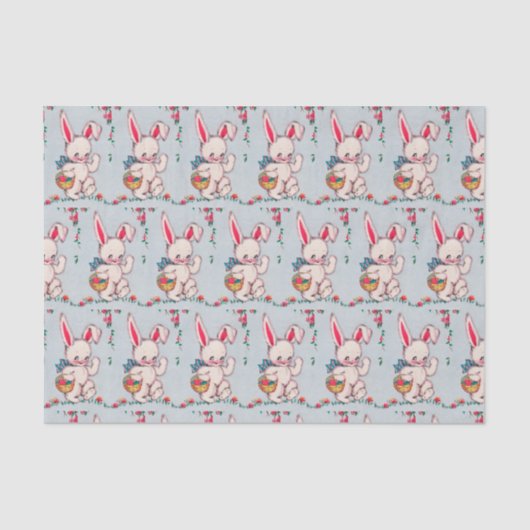 レトロヴィンテージイースターバニーパーティー 薄葉紙 (正面)