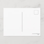 レトロヴィンテージイースターバニーホリデーハガキ シーズンポストカード (裏面)