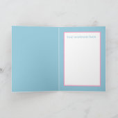 レトロヴィンテージイースターバニー卵追加気持ち シーズンカード (内部)