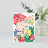 レトロヴィンテージイースターホリディマザーハガキ シーズンポストカード (スタンド正面)