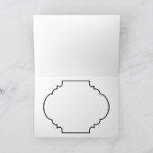 レトロヴィンテージイースターホリデーバニー シーズンカード (内部)