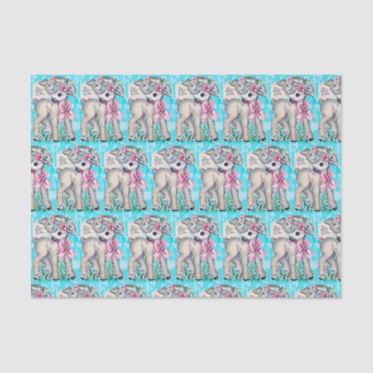 レトロヴィンテージイースターラムベビーファースト 薄葉紙 (正面)