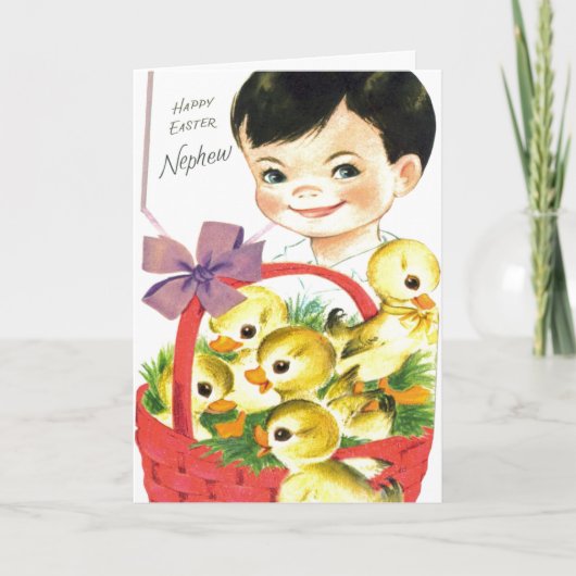 レトロヴィンテージイースター甥 シーズンカード (正面)
