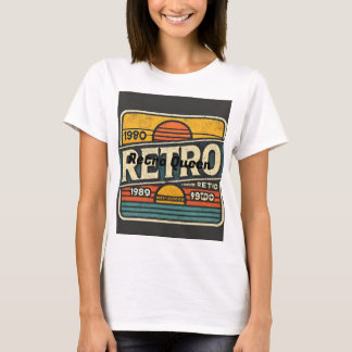 レトロヴィンテージウィメンズTシャツ – クラシック&スタイリッシュ Tシャツ