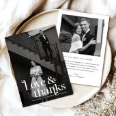 レトロヴィンテージウェディングサンキューカード サンキューカード