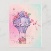 レトロヴィンテージウェディング招待状RSVP with Photo ポストカード (正面)