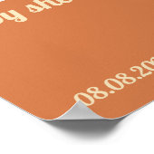 レトロヴィンテージウェルカムレインボーデイジー ポスター (角)