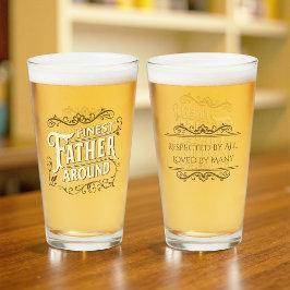 レトロヴィンテージエレガントクールタイポグラフィ父引用文 タンブラーグラス