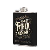 レトロヴィンテージエレガントクールタイポグラフィ父引用文 フラスク (左)