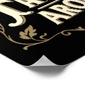 レトロヴィンテージエレガントクールタイポグラフィ父引用文 ポスター (角)