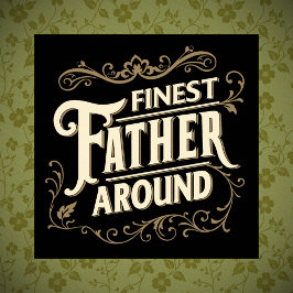 レトロヴィンテージエレガントクールタイポグラフィ父引用文 ポスター