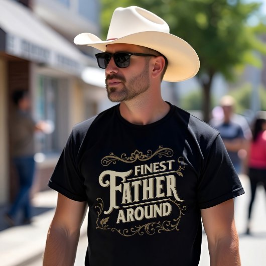 レトロヴィンテージエレガントクールタイポグラフィ父引用文 Tシャツ