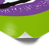 レトロヴィンテージエレガントシックヒップスターポップ・アートのアート ポスター (コーナー)