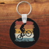 レトロヴィンテージオフロードバイク キーホルダー (正面)