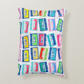 レトロヴィンテージオーディオテープカセットパターン アクセントクッション (裏面(縦))