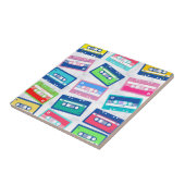 レトロヴィンテージオーディオテープカセットパターン タイル (側面)