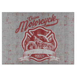 レトロヴィンテージオートバイデザイン カッティングボード
