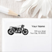 レトロヴィンテージオートバイ動揺してグラフィック ラベル (インサイチュ)