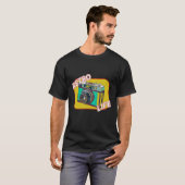 レトロヴィンテージカメラ写真愛好者写真撮影 Tシャツ (正面フル)