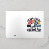 レトロヴィンテージカラフルデザイン贈与 箔グリーティングカード (外側レイダウン)