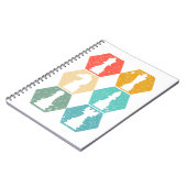 レトロヴィンテージカラーチェスノート ノートブック (左側)