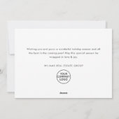 レトロヴィンテージカントリーハウスクリスマスツリー シーズンカード (裏面)