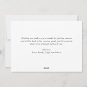 レトロヴィンテージカントリーハウスクリスマスツリー シーズンカード (裏面)