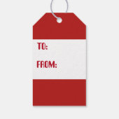 レトロヴィンテージカントリーファームクリスマスラベル ギフトタグ (裏面)