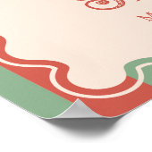 レトロヴィンテージカーニバルサーカス赤ちゃんシャワーウェルカム ポスター (角)