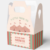 レトロヴィンテージカーニバルサーカス赤ちゃんシャワー フェイバーボックス (見開き)