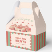 レトロヴィンテージカーニバルサーカス赤ちゃんシャワー フェイバーボックス (裏面)