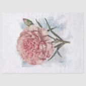 レトロヴィンテージカーネーション花 薄葉紙 (正面)