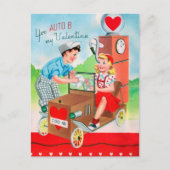 レトロヴィンテージガソリンスタンド シーズンポストカード (正面)