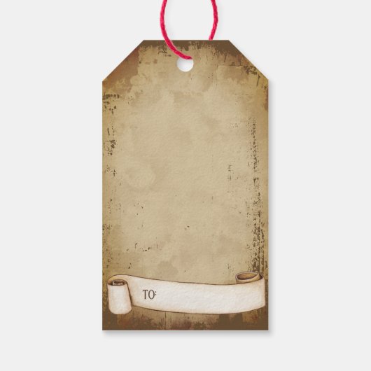 レトロヴィンテージガーディアンジェルメリークリスマス ギフトタグ (裏面)