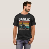 レトロヴィンテージガーリックスパイス料理食品 Tシャツ (正面フル)