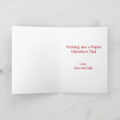 レトロヴィンテージガールカスタムバレンタインデー シーズンカード (内部)