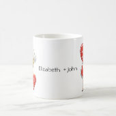 レトロヴィンテージガールバレンタインハイシュガー コーヒーマグカップ (中央)