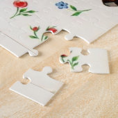 レトロヴィンテージキッズ踊りバレンタインデー ジグソーパズル (側面)