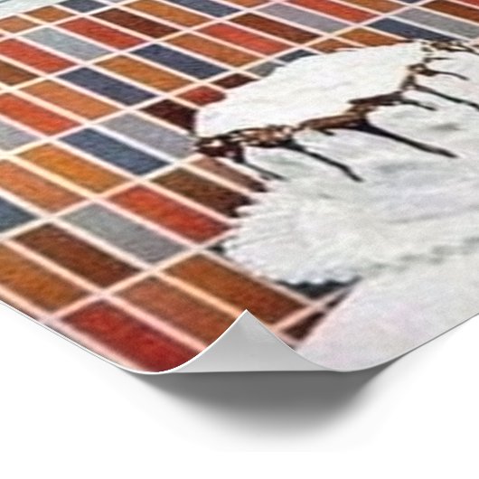 レトロヴィンテージキッチンハウスの妻の装飾ポスター ポスター (角)