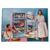 レトロヴィンテージキッチンパーティー ラージペーパーバッグ (正面)