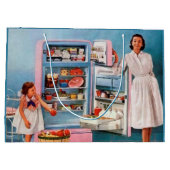 レトロヴィンテージキッチンパーティー ラージペーパーバッグ (裏面)