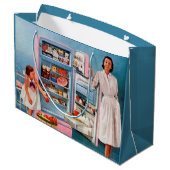 レトロヴィンテージキッチンパーティー ラージペーパーバッグ (裏面アングル)